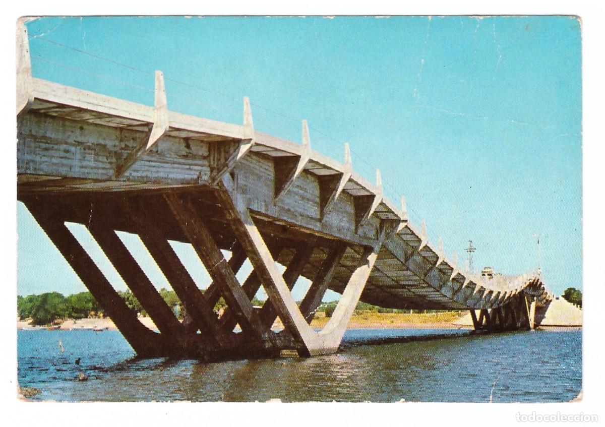 Postales: URUGUAY &bull; PUNTA DEL ESTE &bull; ORIGINAL PUENTE SOBRE LA BARRA DE MALDONADO