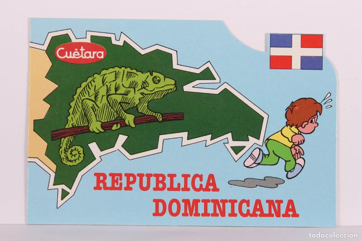 Postales: Postal Republica Dominicana Quinto Centenario TVE Cuetara - Troquelada - Sin Circular 14,8 x 9,8 cm