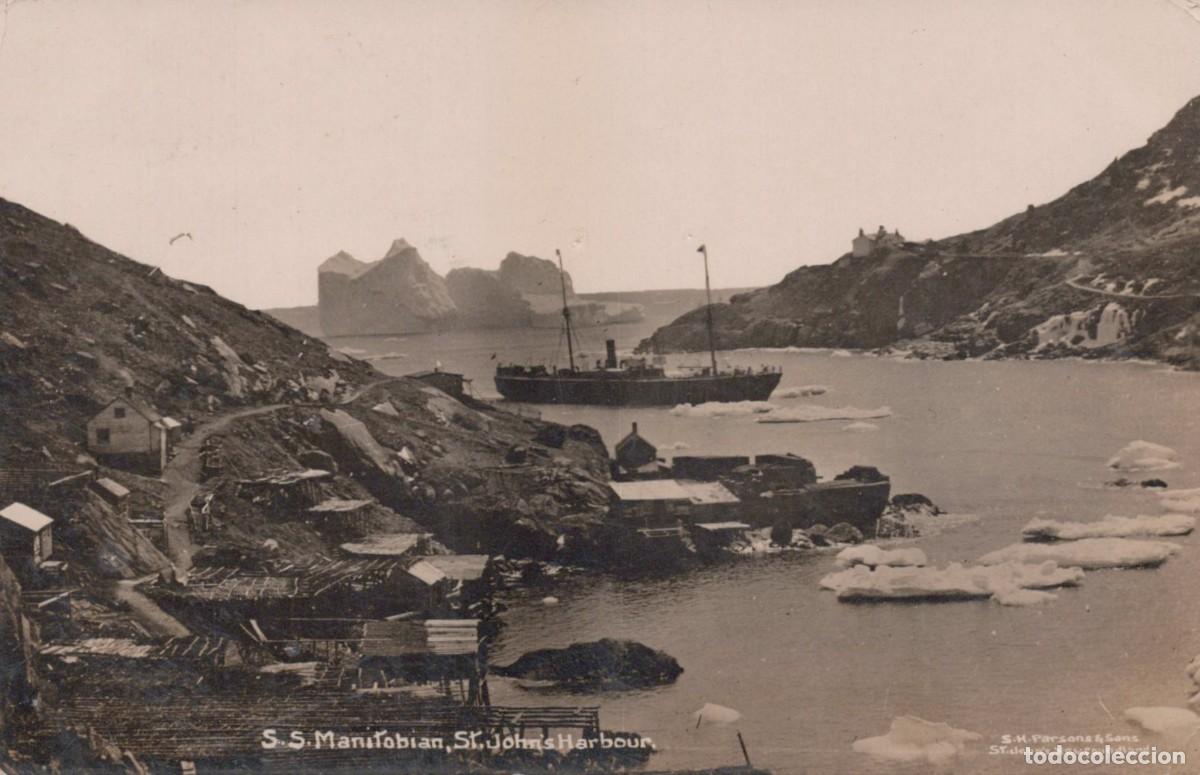 Postcards: CANADA - S.S. MANITOBIAN ST. JOHNS HARBOUR