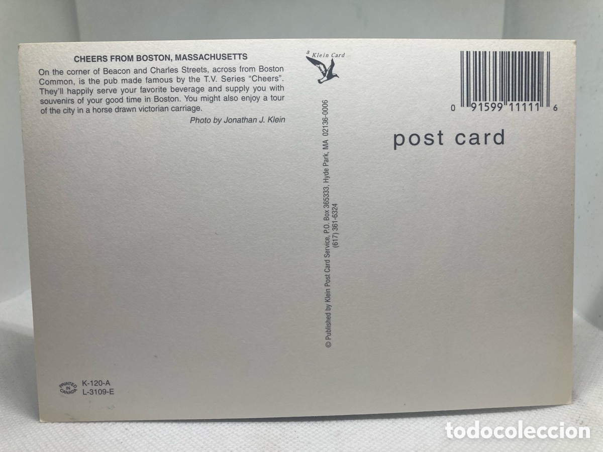 Postales: POSTAL BOSTON NUEVA 1996 - Foto 2