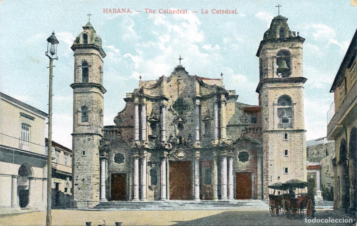 Postales: CUBA ANTIGUA POSTAL - HABANA - LA CATEDRAL - THE CATHEDRAL