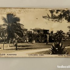 Postales: CUBA CLUB KAWAMA VARADERO, POSTAL FOTOGRÁFICA .. FOTO V., ANTÓN (H.1930?)