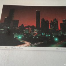 Postales: SPECTACULAR ATLANTA SKYLINE AT SUNSET, CIRCULADA 1984