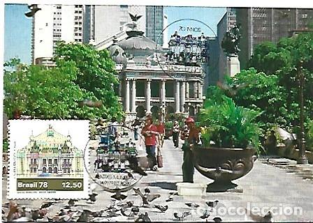 Cartoline: Brasil & Maxina,Plaza Floriano con Teatro Municipal de R&iacute;o de Janeiro, R&iacute;o de Janeiro 1979 (40)