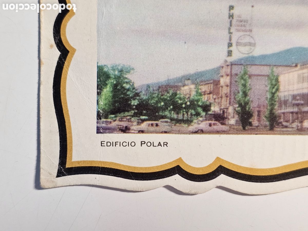 Postales: Postal troquelada de Caracas, Venezuela edificio Polar. - Foto 4