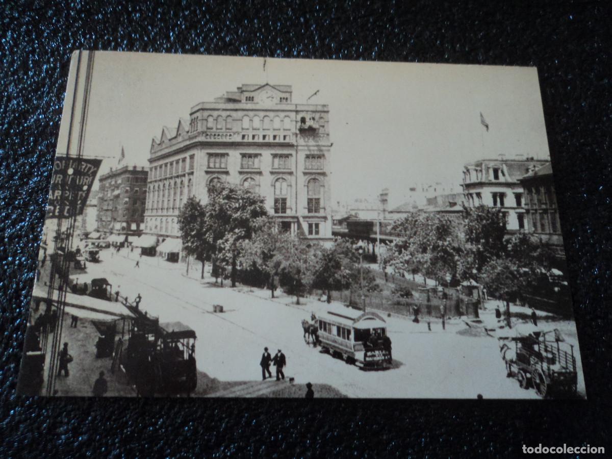 Postcards: cooper park and the cooper union building, 1893, reditada 1976
