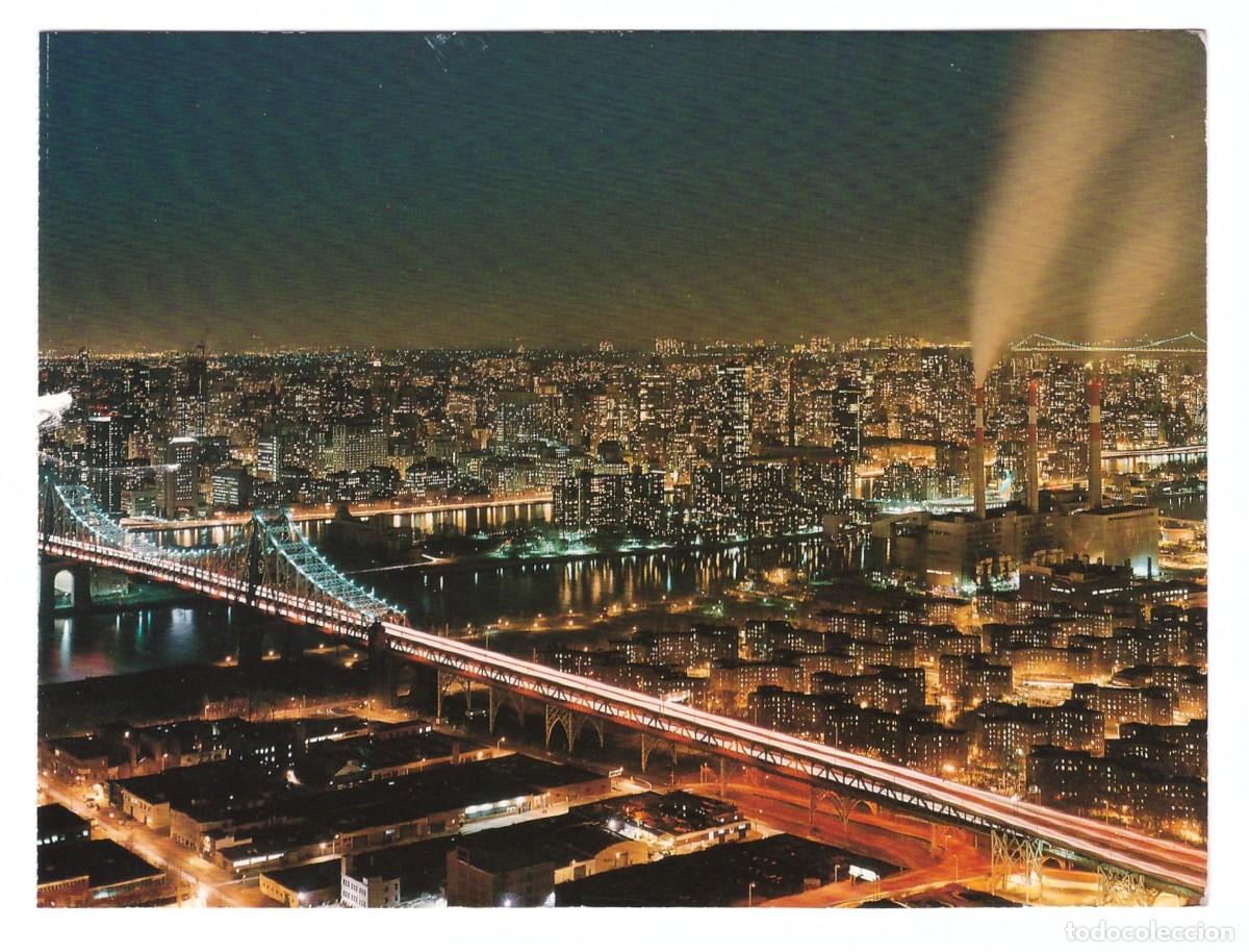 Cartoline: LONG ISLAND CITY (ESTADOS UNIDOS) // THE 59TH STREET BRIDGE AND THE GEORGE WASHINGTON BRIDGE