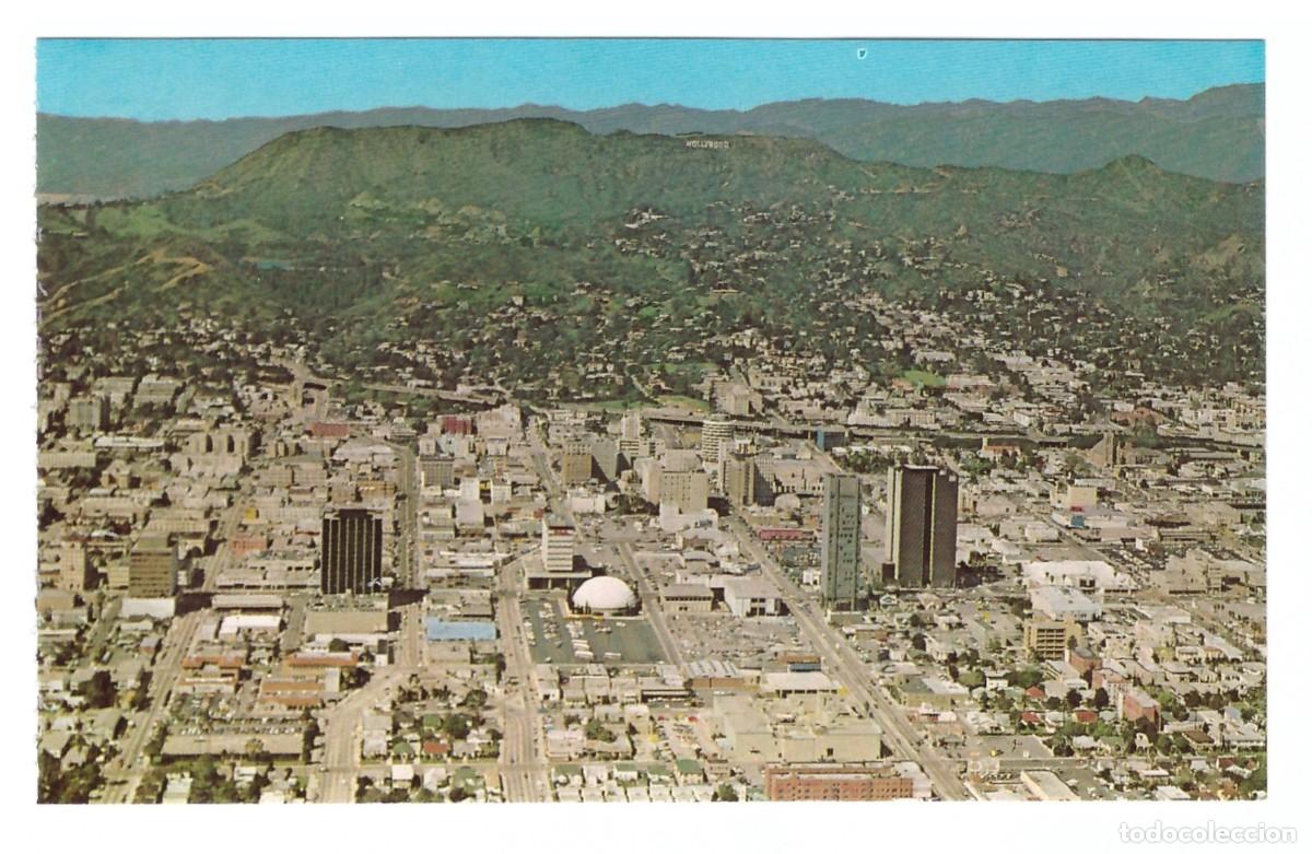 Cartoline: LOS ANGELES (ESTADOS UNIDOS) // HOLLYWOOD - AEREAL VIEW LOOKING TOWARDS THE HOLLYWOOD HILLS