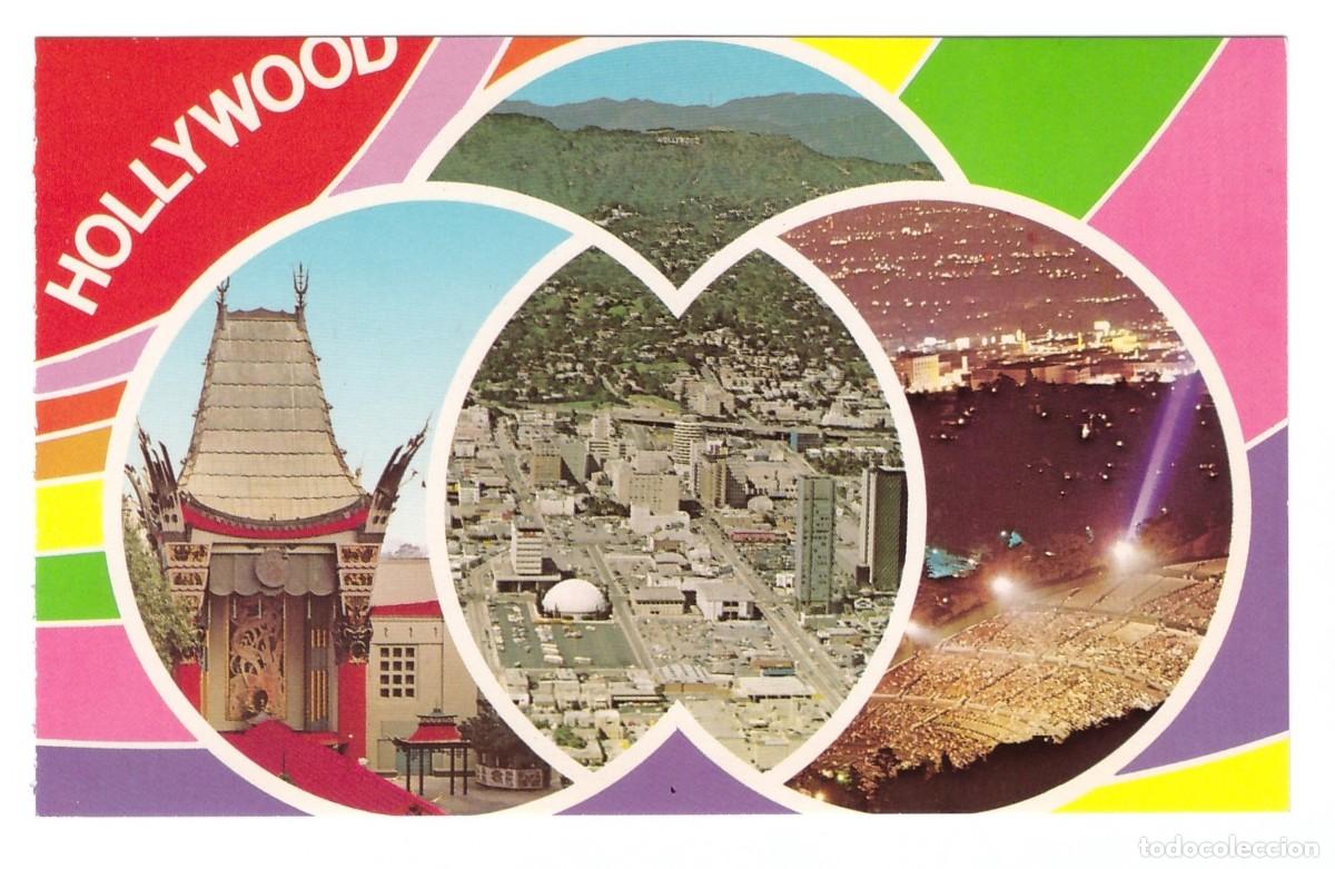 Cartoline: LOS ANGELES (ESTADOS UNIDOS) // GREETINGS FROM HOLLYWOOD - THE GLAMOUR CITY // A&Ntilde;O 1979