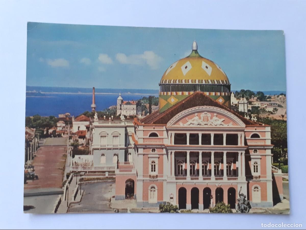 Postales: POSTAL - BRASIL MANAUS TEATRO AMAZONAS - ESCRITA - Foto 1