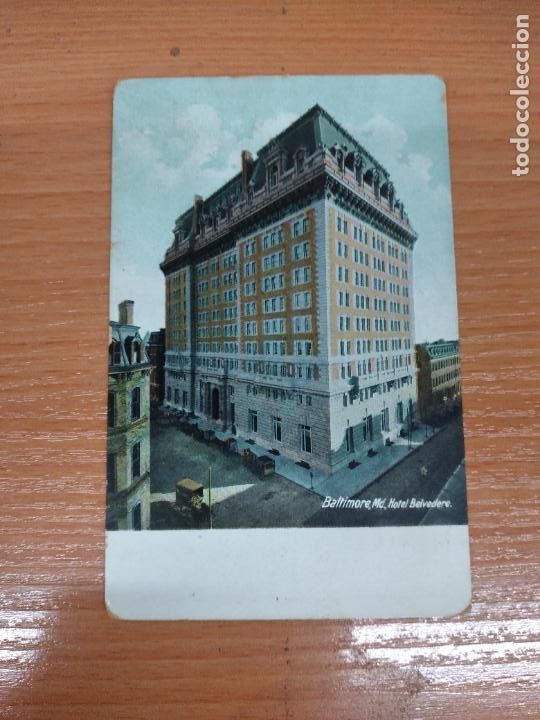 Postkarten: ANTIGUA POSTAL COLOREADA BALTIMORE, MD., HOTEL BELVEDERE