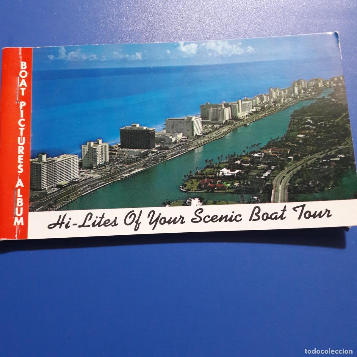 Postcards: Libro 8 postales vistas Boat Tour Miami Post Card