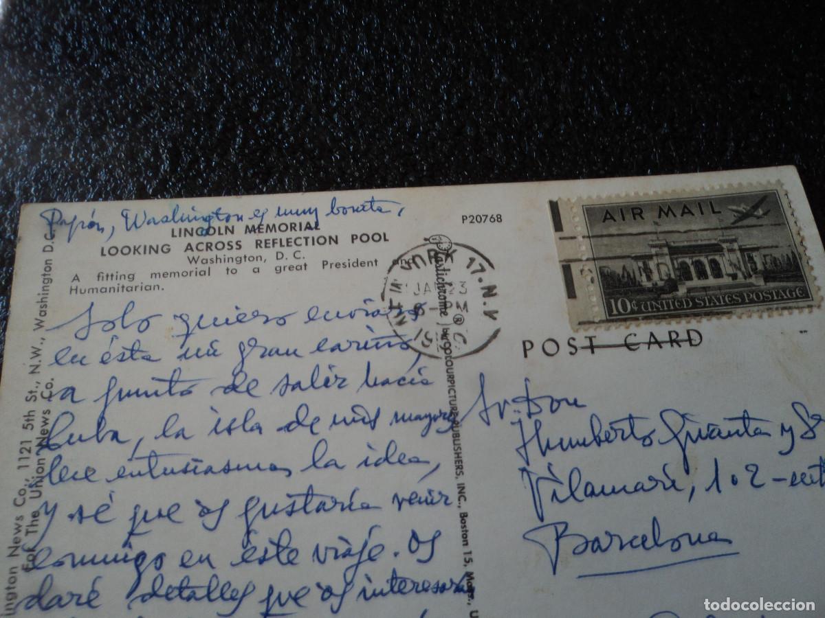 Postales: washington dc, memorial lincoln, circulada - Foto 2