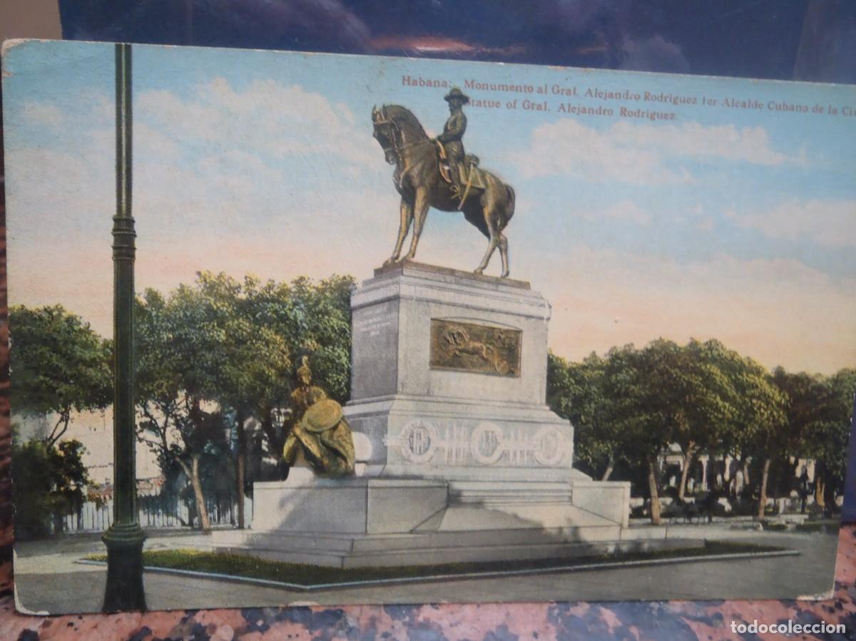 Postales: HABANA - MONUMENTO AL GENERAL ALEJANDRO - EPOCA - Foto 1