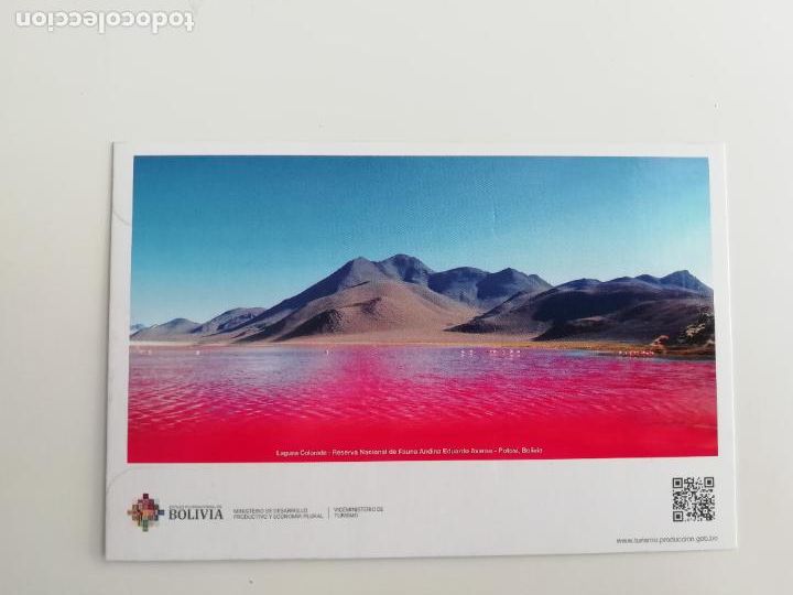 Cartes Postales: Postal Laguna Colorada Reserva Nacional de Fauna Andina Eduardo Avaroa Potos&iacute; Bolivia Turismo