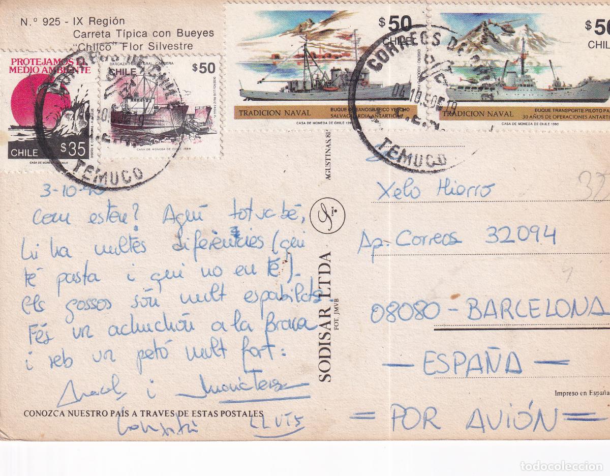 Postales: CHILE CARRETA BUEYES - Foto 2
