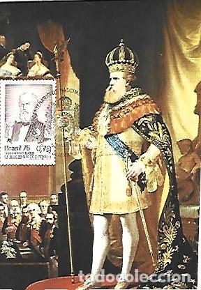 Cartoline: Brasil & Maxima, 600 A&ntilde;os del Natalicio de D. Pedro II, Sao Paulo 1975 (67688)