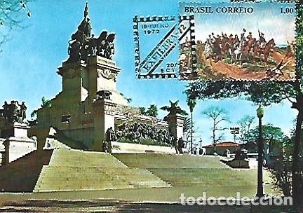 Cartoline: Brasil & Maxima, S&atilde;o Paulo, Monumento a la Independencia, EXFILBRA 1972 (68888)