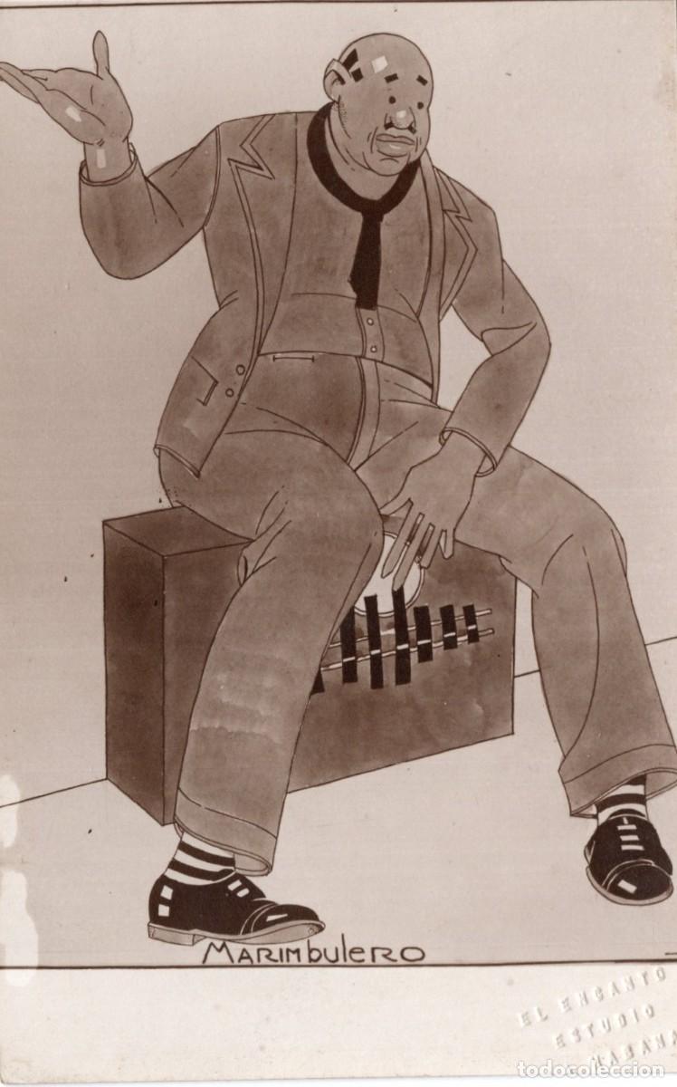 Cartoline: CUBA. EL MARIMBULERO. ESTUDIO EL ENCANTO