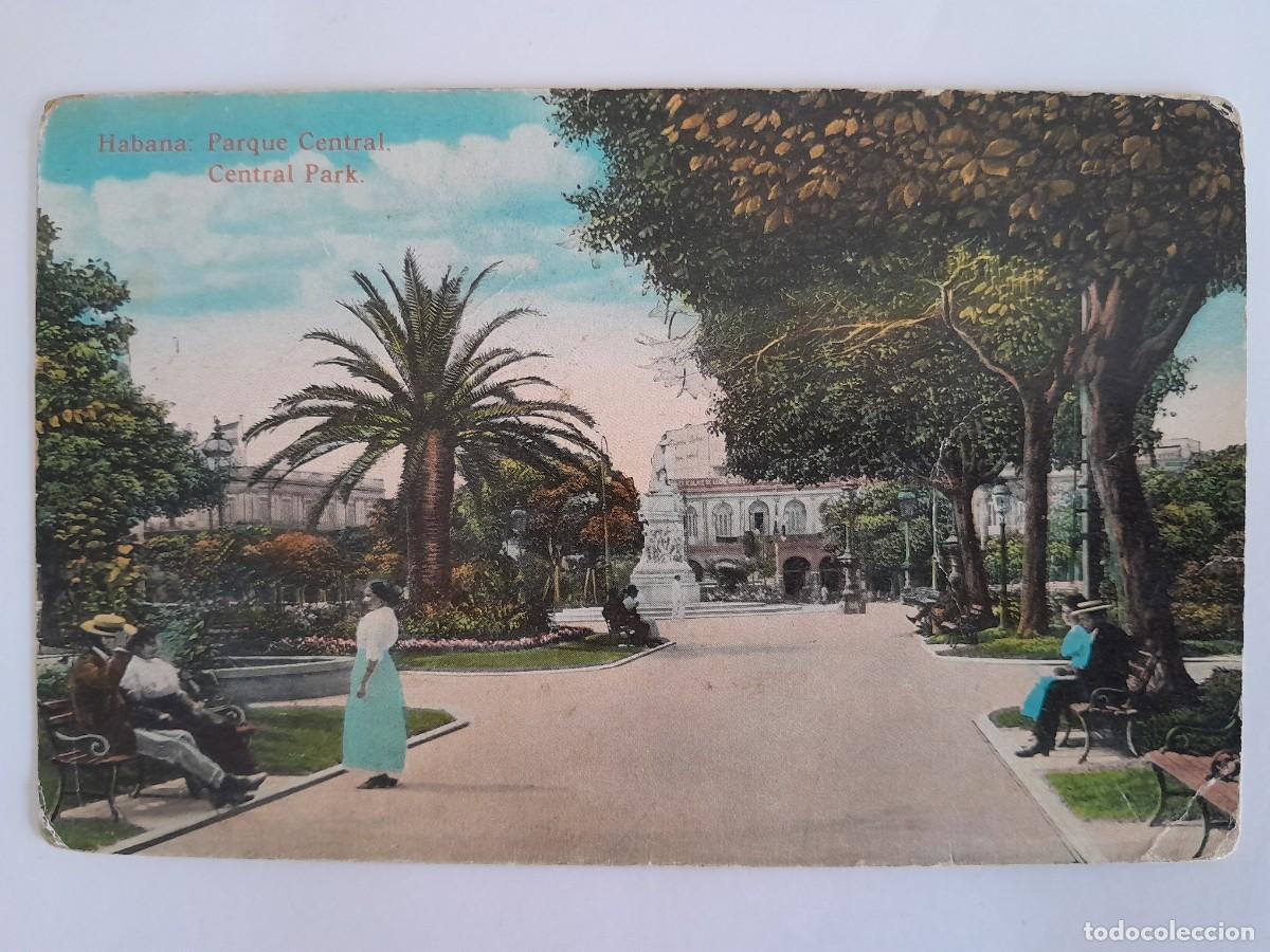 Cartoline: ANTIGUA POSTAL REPUBLICA DE CUBA HABANA PARQUE CENTRAL RV 2055