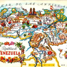Postales: VENEZUELA - MAPA ILUSTRADO - POSTAL Q. S. L. DE CONFIRMACIÓN - 143X102MM