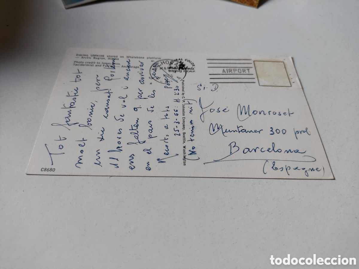 Postales: Postal esquimal Umniak Alaska - Foto 2