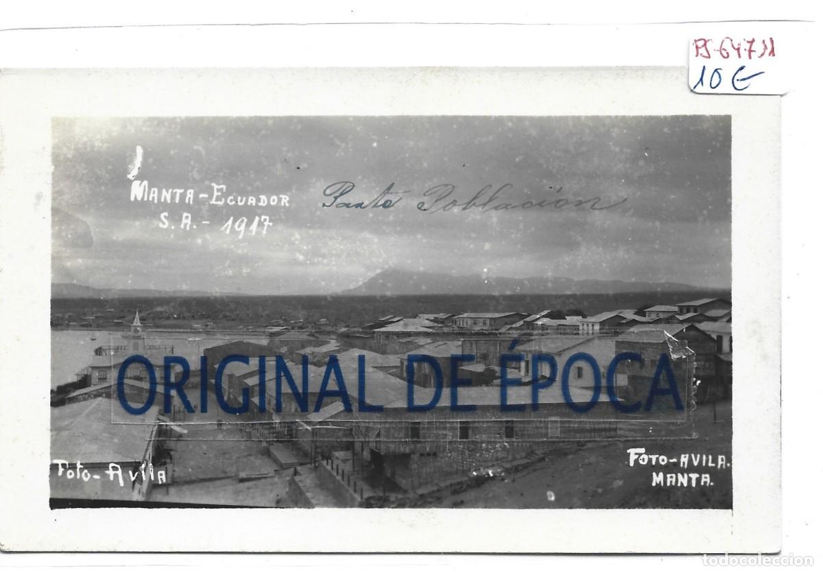 Postais: (PS-64711)POSTAL FOTOGRAFICA DE ECUADOR-MANTA 1917