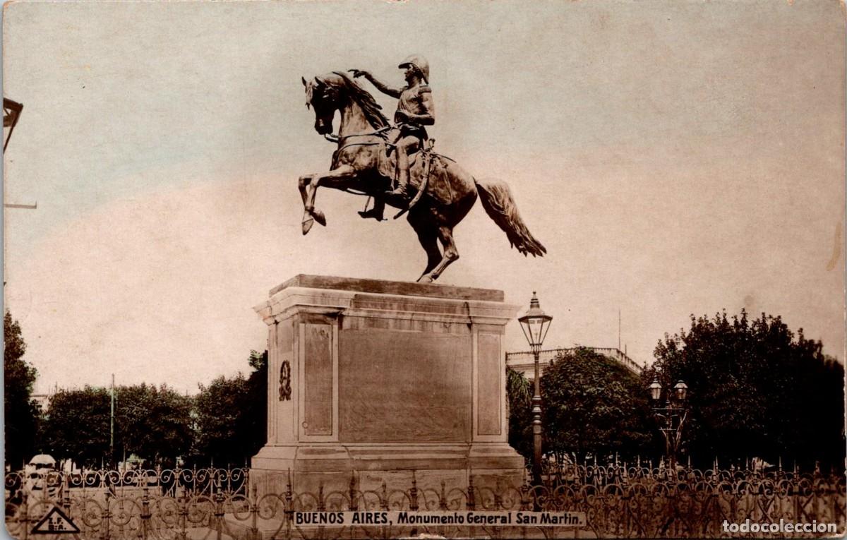 Postcards: Argentina - Buenos Aires - Monumento General San Mart&iacute;n - Ed. Z. F. B. A. - 136x86mm