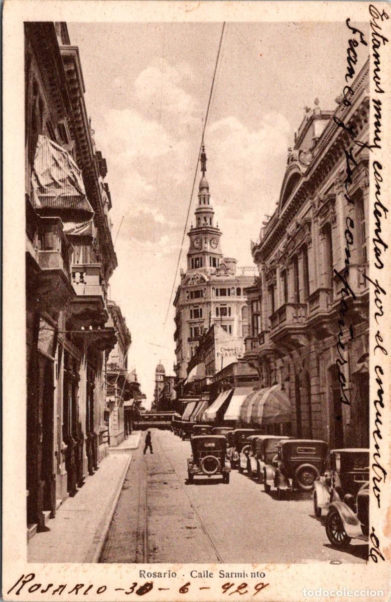 Postcards: Argentina - Rosario - Calle Sarmiento - Ed. M A R n&ordm; 99997 - 140x90mm