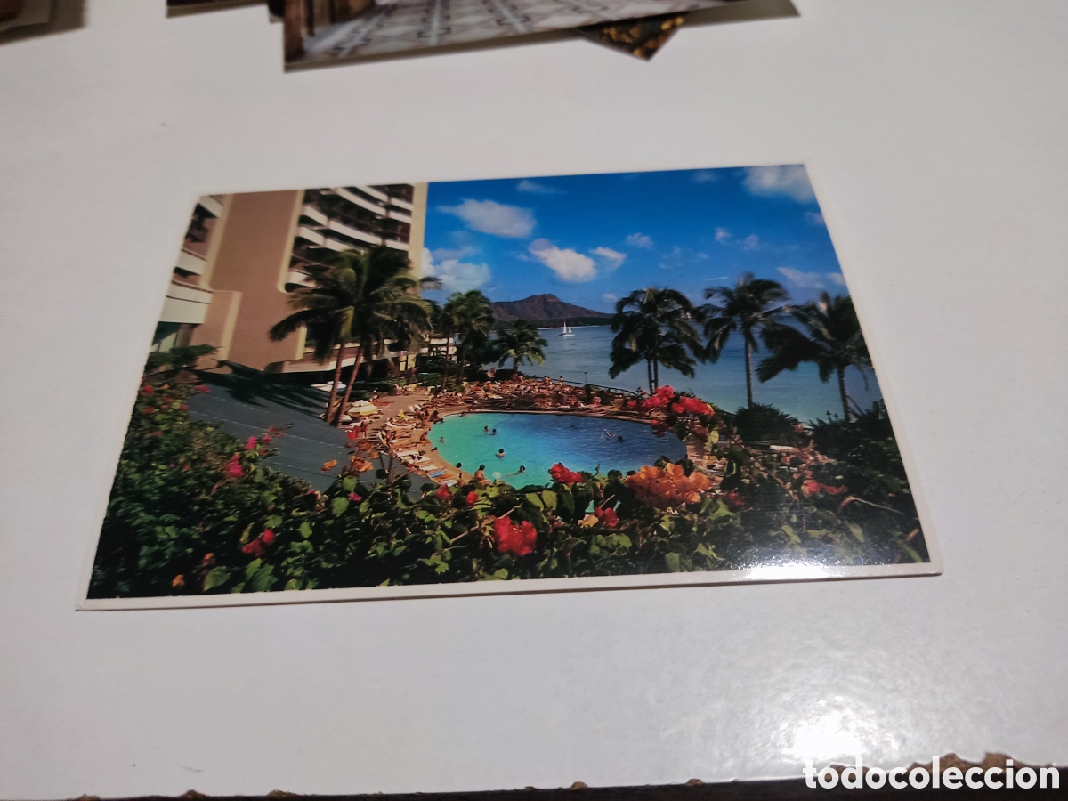 Postcards: Postal Sheraton Waikiki Hotel piscina