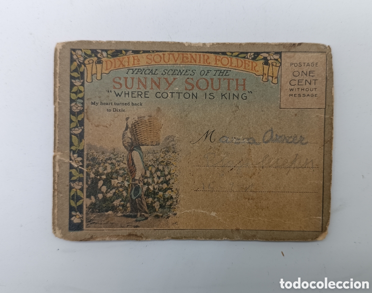 Postcards: Postales algodoneros americanos Souvenir Dixie Land