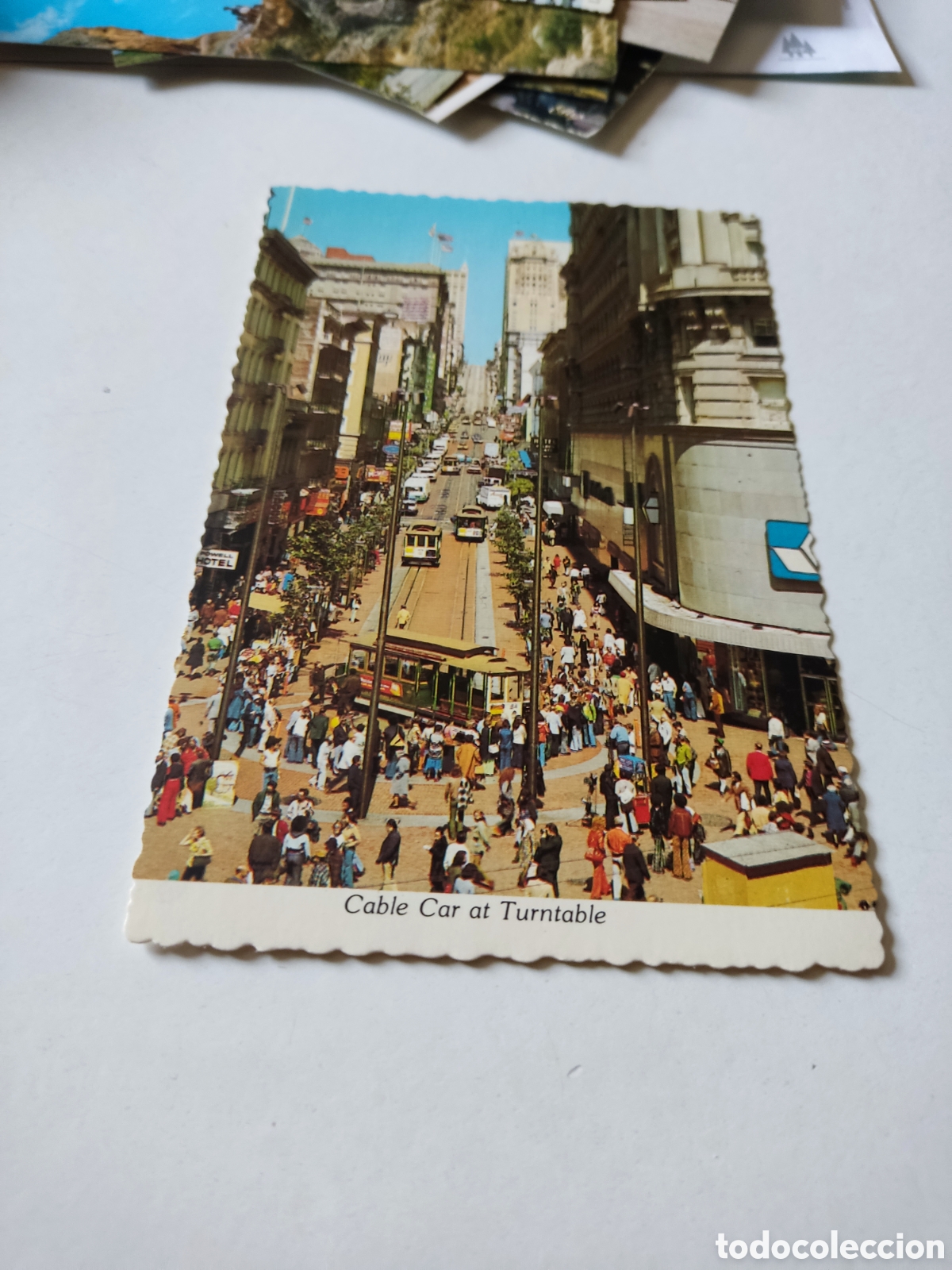 Postales: Postal San Francisco, cable car at turnable