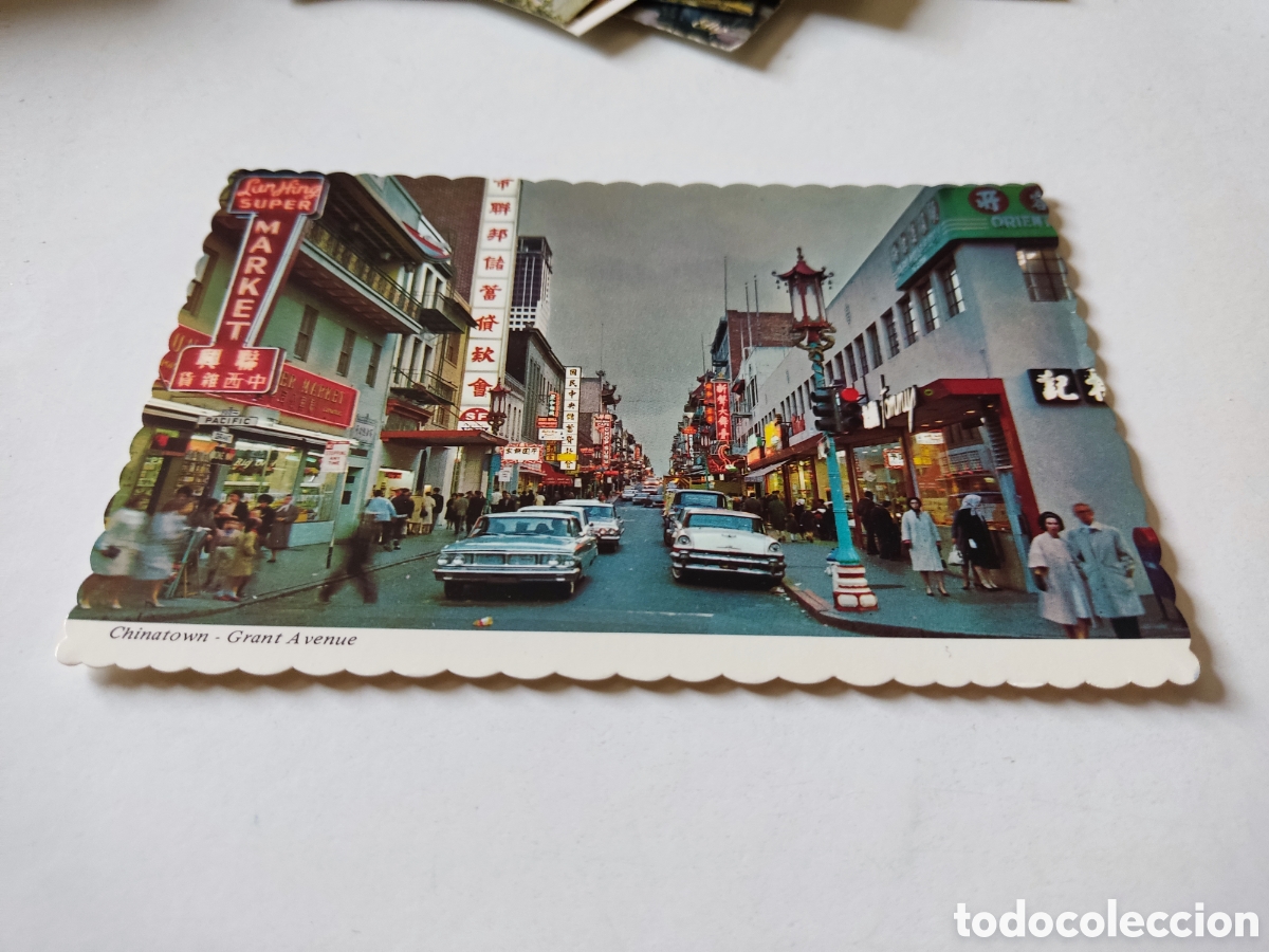 Cartes Postales: Postal chinatown grant avenue, San Francisco