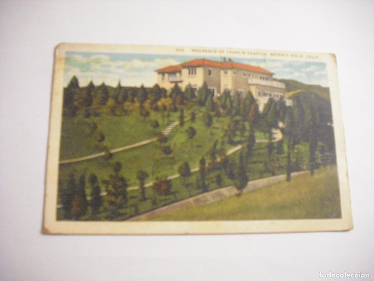 Postales: CHARLES CHAPLIN RESIDENCE, BEVERLY HILLS , SIN CIRCULAR - Foto 1