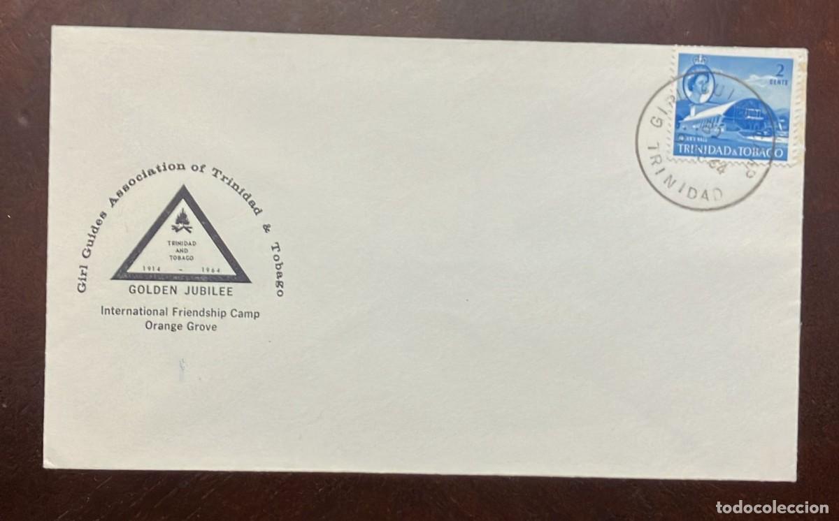 Postcards: D)1964, TRINIDAD AND TOBAGO, FIRST DAY COVER, GOLDEN JUVENILE ISSUE, ORANGE GROVE INTERNATIONAL FRIE