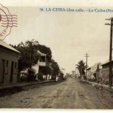 Postales: HONDURAS. LA CEIBA. UNA CALLE A STREET. - REAL PHOTO