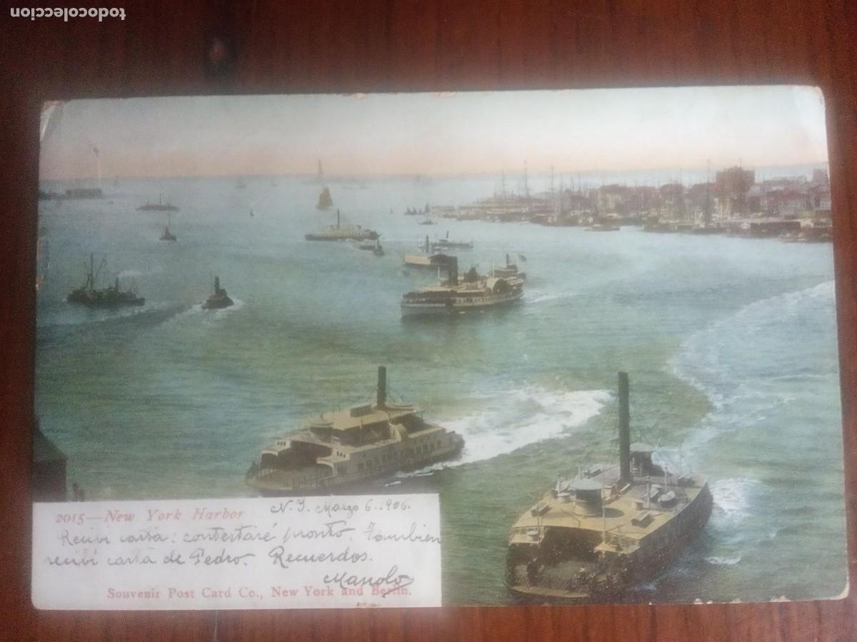 Postales: POSTAL New York Harbor 1906. - Foto 1