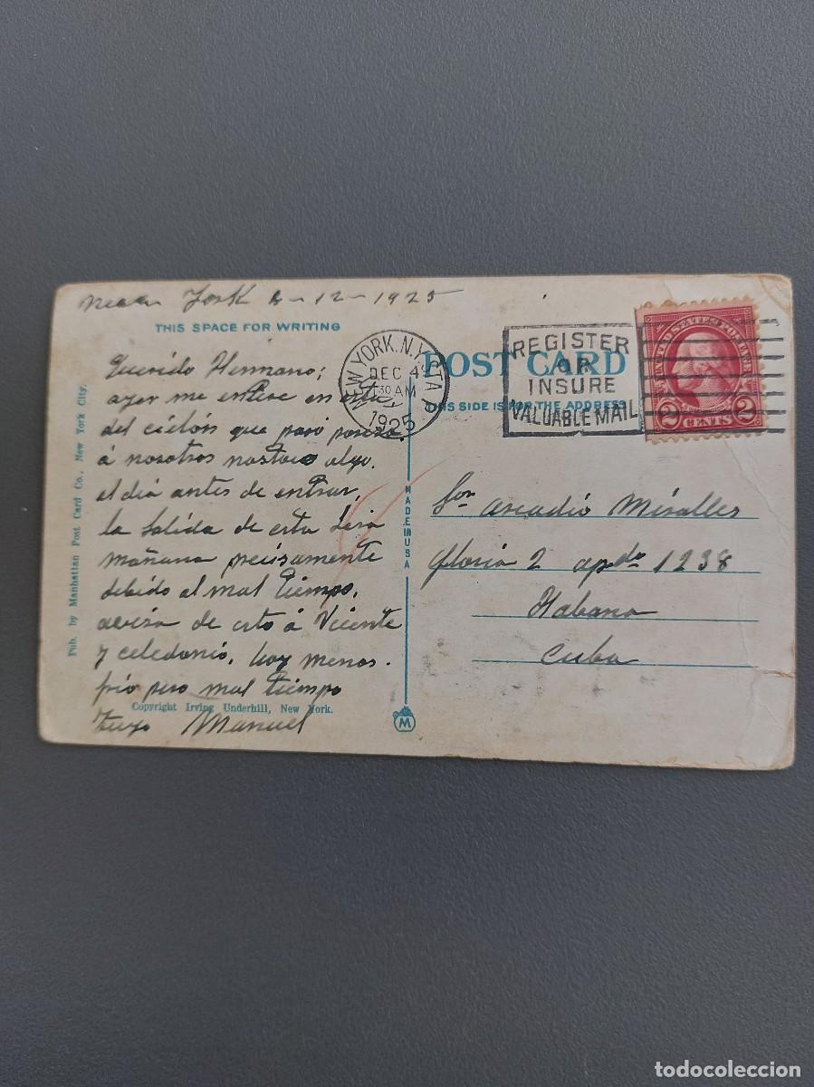 Postales: Tarjeta postal - Nueva York - 1925 - Foto 2