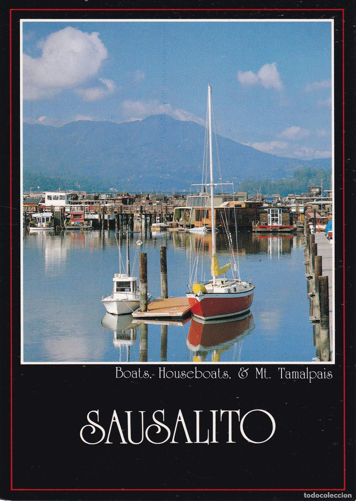 Postales: USA, SAN FRANCISCO, SAUSALITO, BOATS, HOUSEBOATS, TAMALPAIS &ndash; PHOTO ED.COOPER 1696 &ndash; S/C