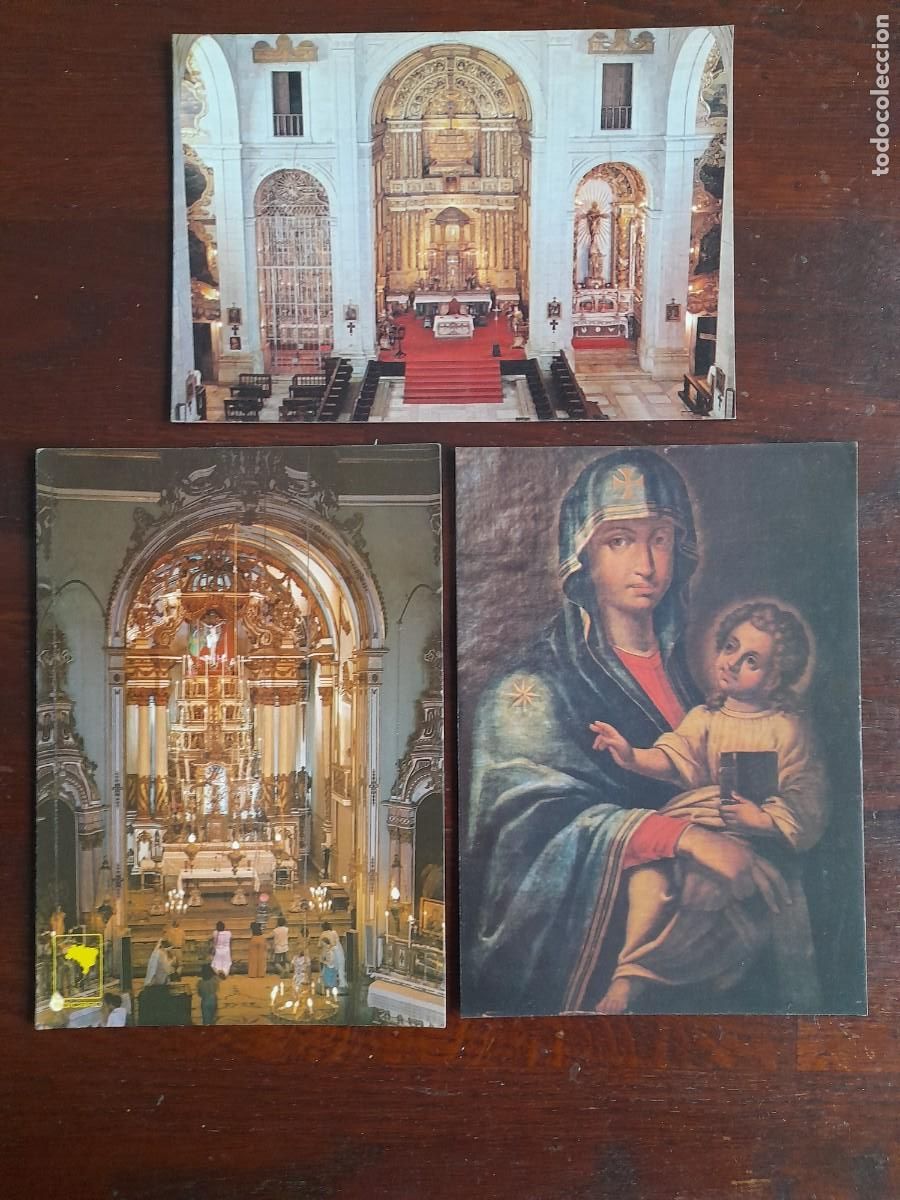 Postkarten: Una postal altar catedral bas&iacute;lica Salvador de Bahia iglesia se&ntilde;or Bonfim Brasil 3 tarjetas a elegir