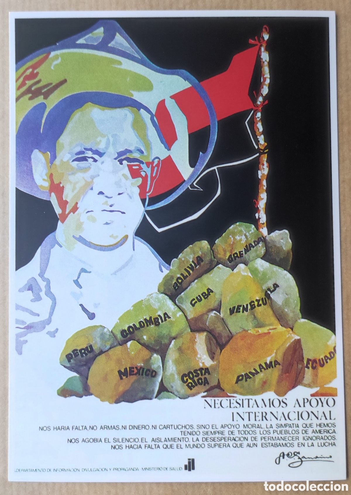Postcards: Nicaragua, tarjeta postal sandinista