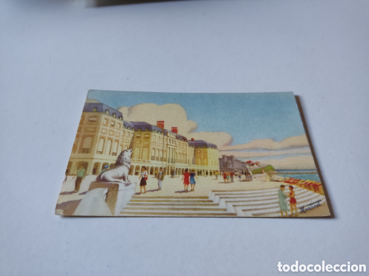 Postcards: Postal dibujo Mar de Plata, Rambla Casino, Argentina