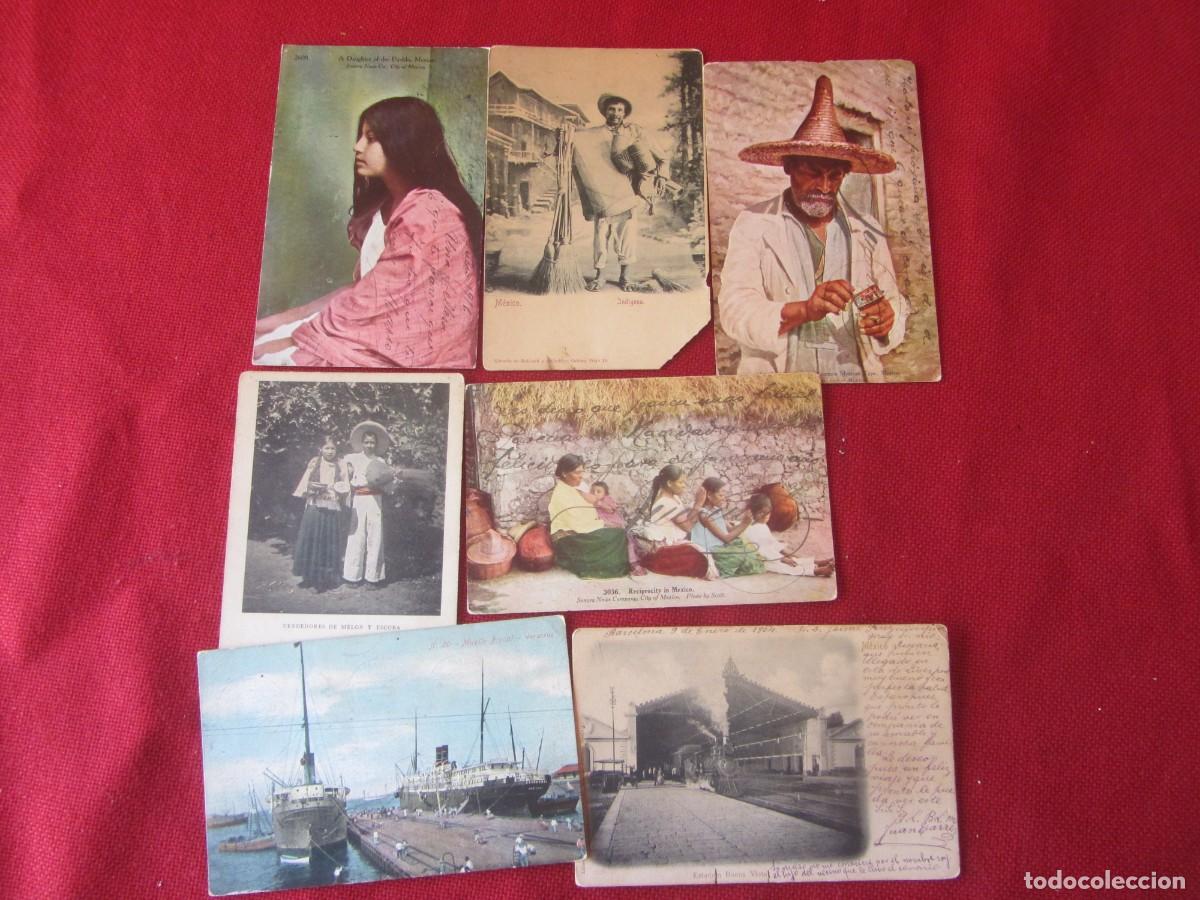 Postales: LOTE 7 POSTALES MEXICO. 1900-1916 - Foto 1