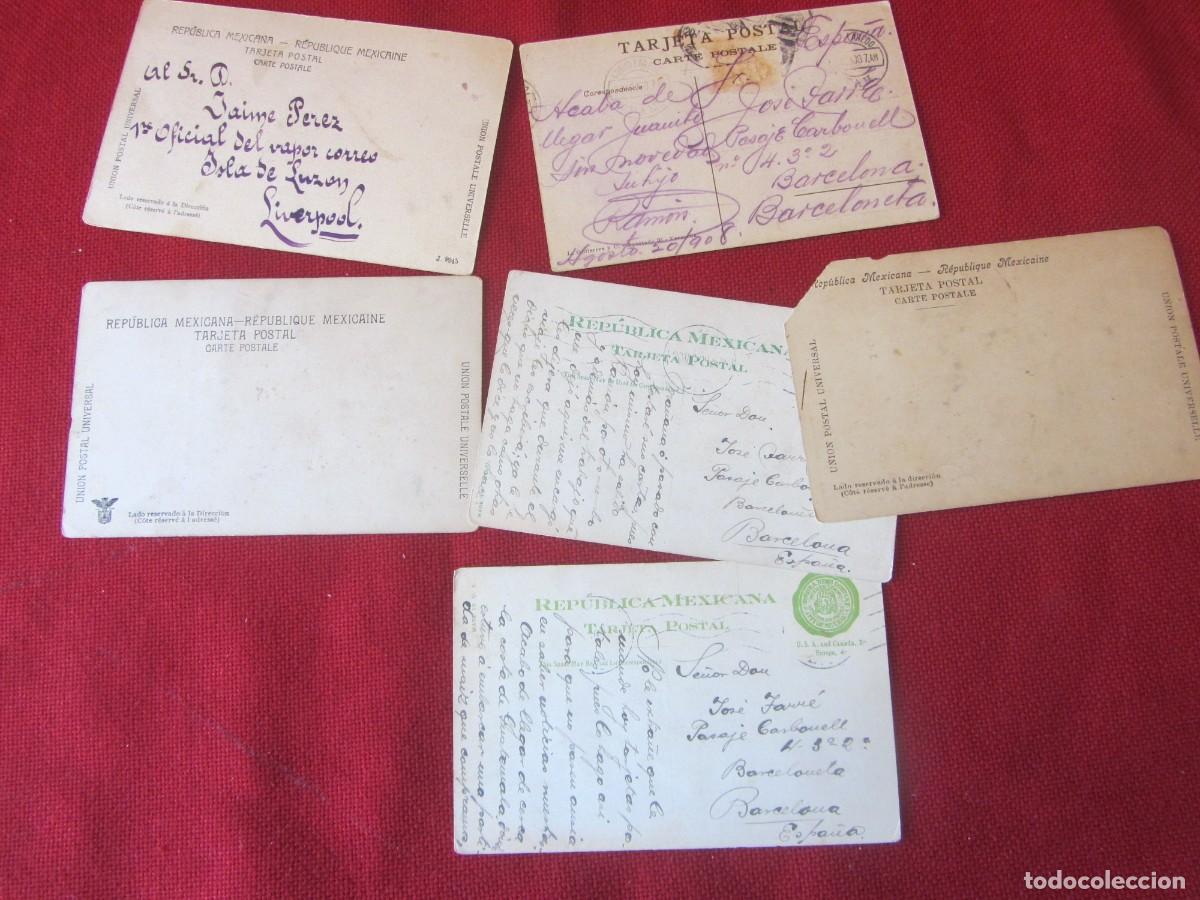 Postales: LOTE 7 POSTALES MEXICO. 1900-1916 - Foto 3