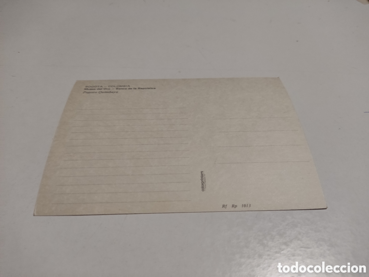 Postales: Postal Bogot&aacute; museo del oro - Foto 2