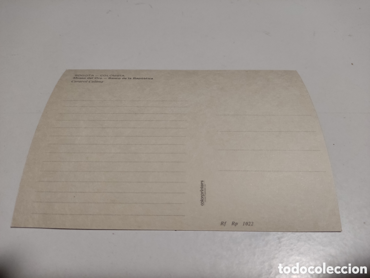 Postales: Postal Bogot&aacute; museo del oro - Foto 2
