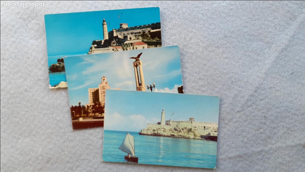 Postcards: Lote de 3 Postales de Cuba.