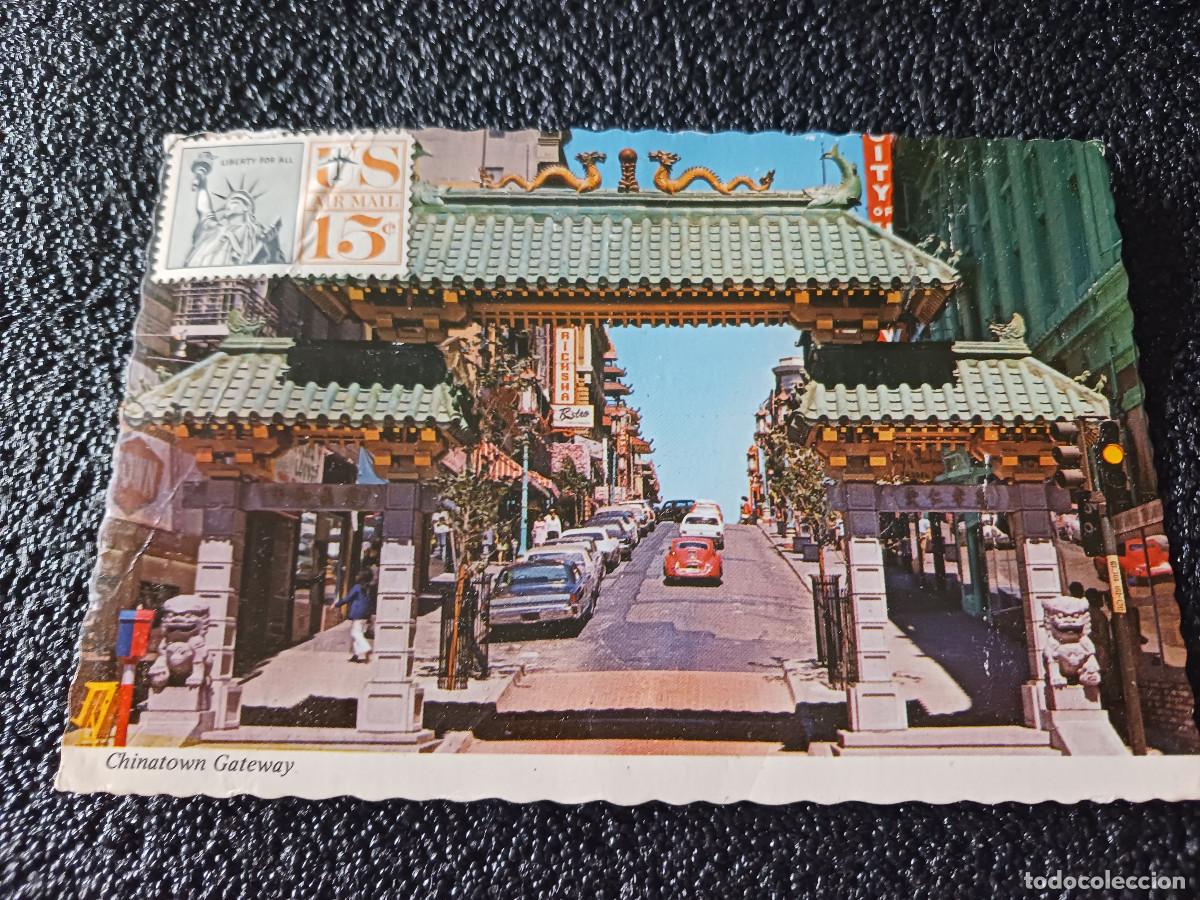 Postales: chinatown gateway, circulada - Foto 1