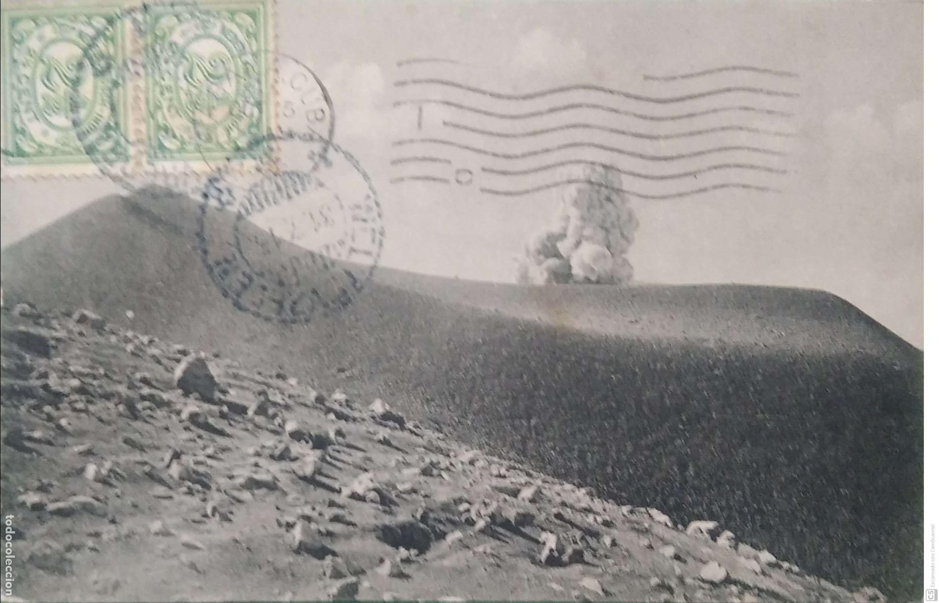 Postcards: Zona monta&ntilde;a. Postal fechada en 1916 Weltevreden y dirigida a Cuba. Hay dos sellos de las Indias nee