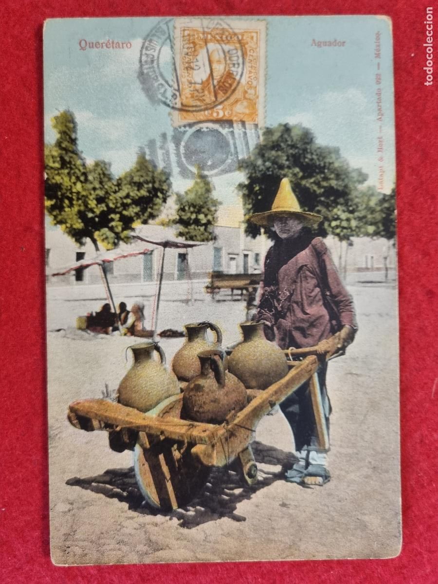Cartoline: POSTAL ANTIGUA MEXICO QUERETANO AGUADOR TIPO DEL PAIS ORIGINAL P1833
